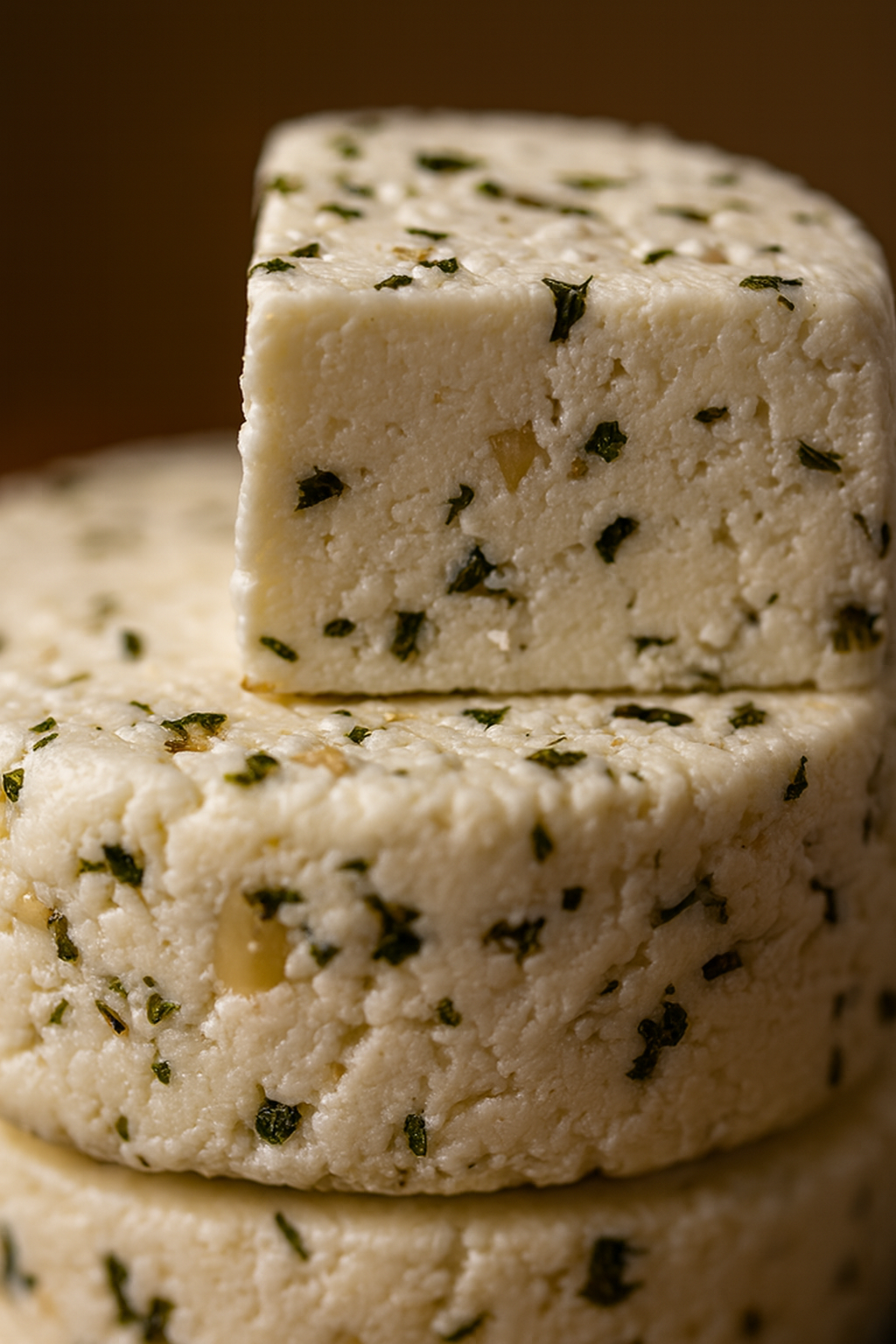 Adyghe cheese with herbs and garlic